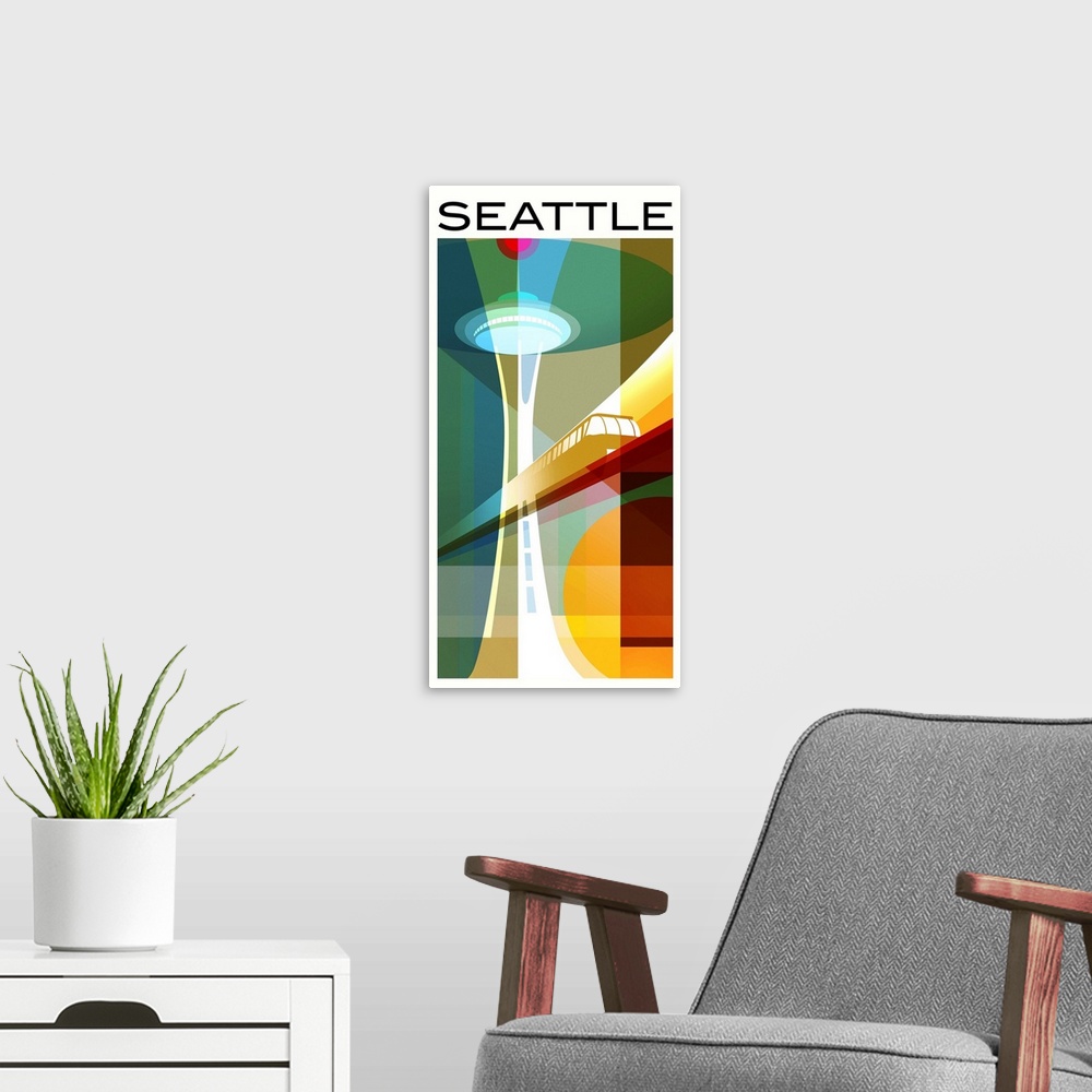 A modern room featuring Space Needle 5