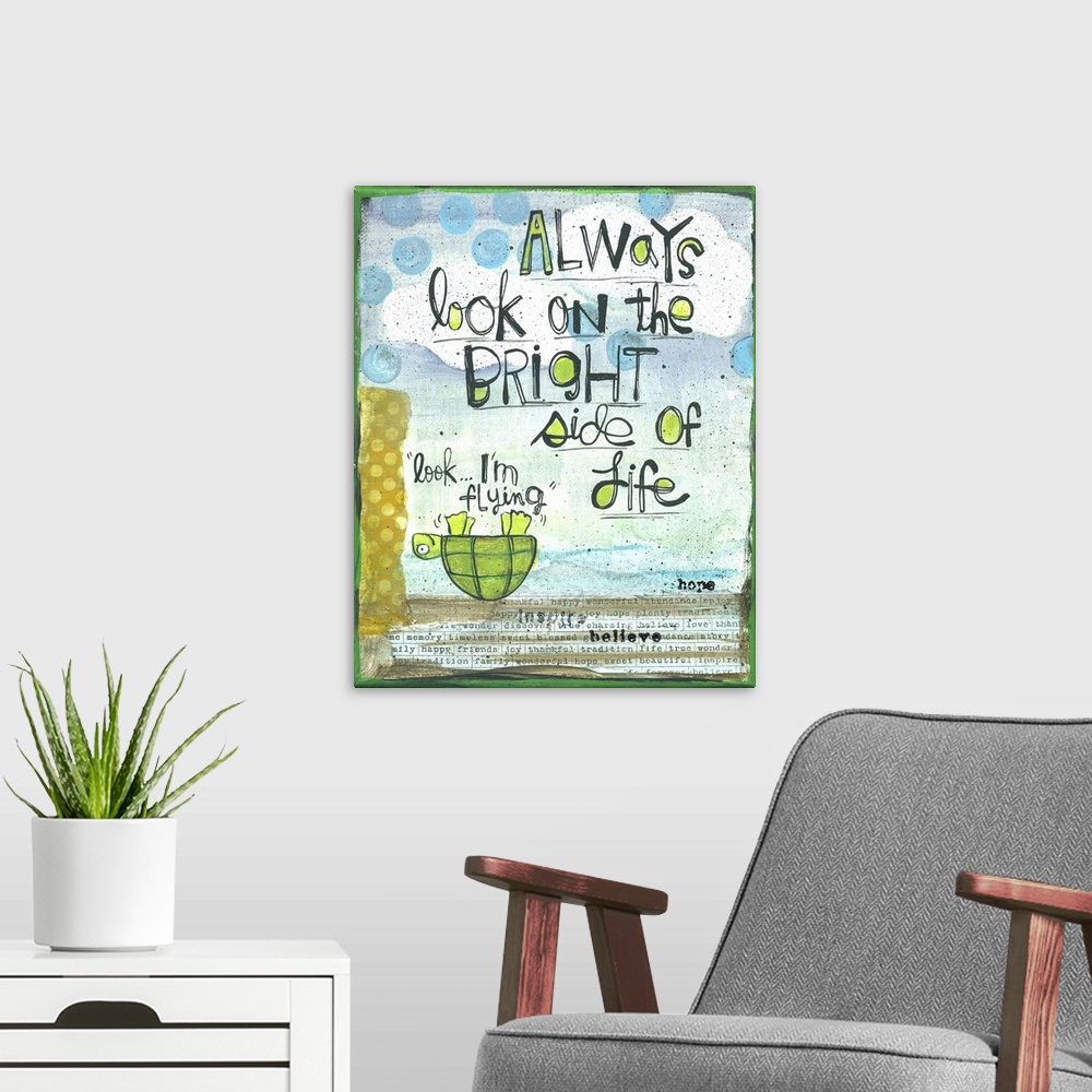 Always Look on the Bright Side Wall Art, Canvas Prints, Framed Prints, Wall  Peels