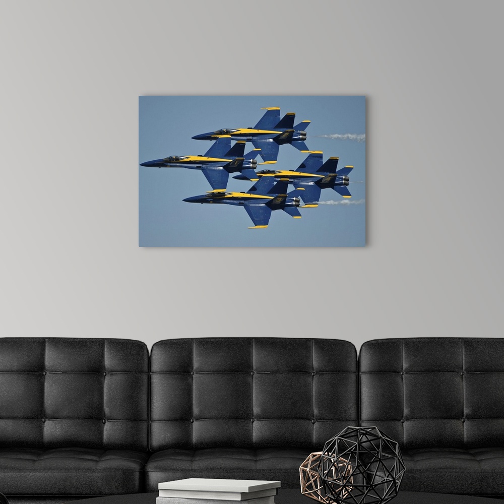 The U.S. Navy flight demonstration squadron, the Blue Angels Wall Art