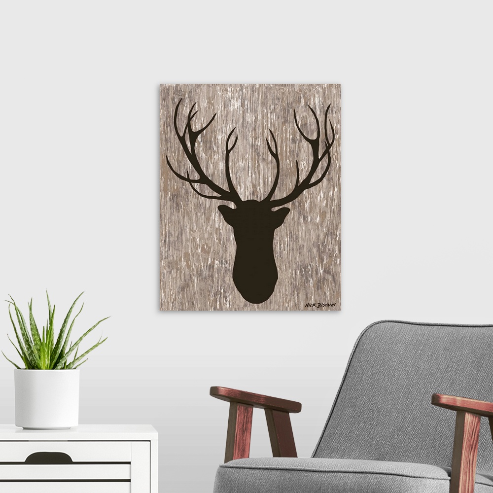 A modern room featuring Wilderness Deer
