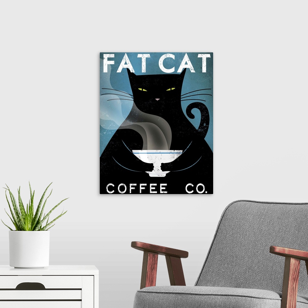 A modern room featuring Cat Coffee no City