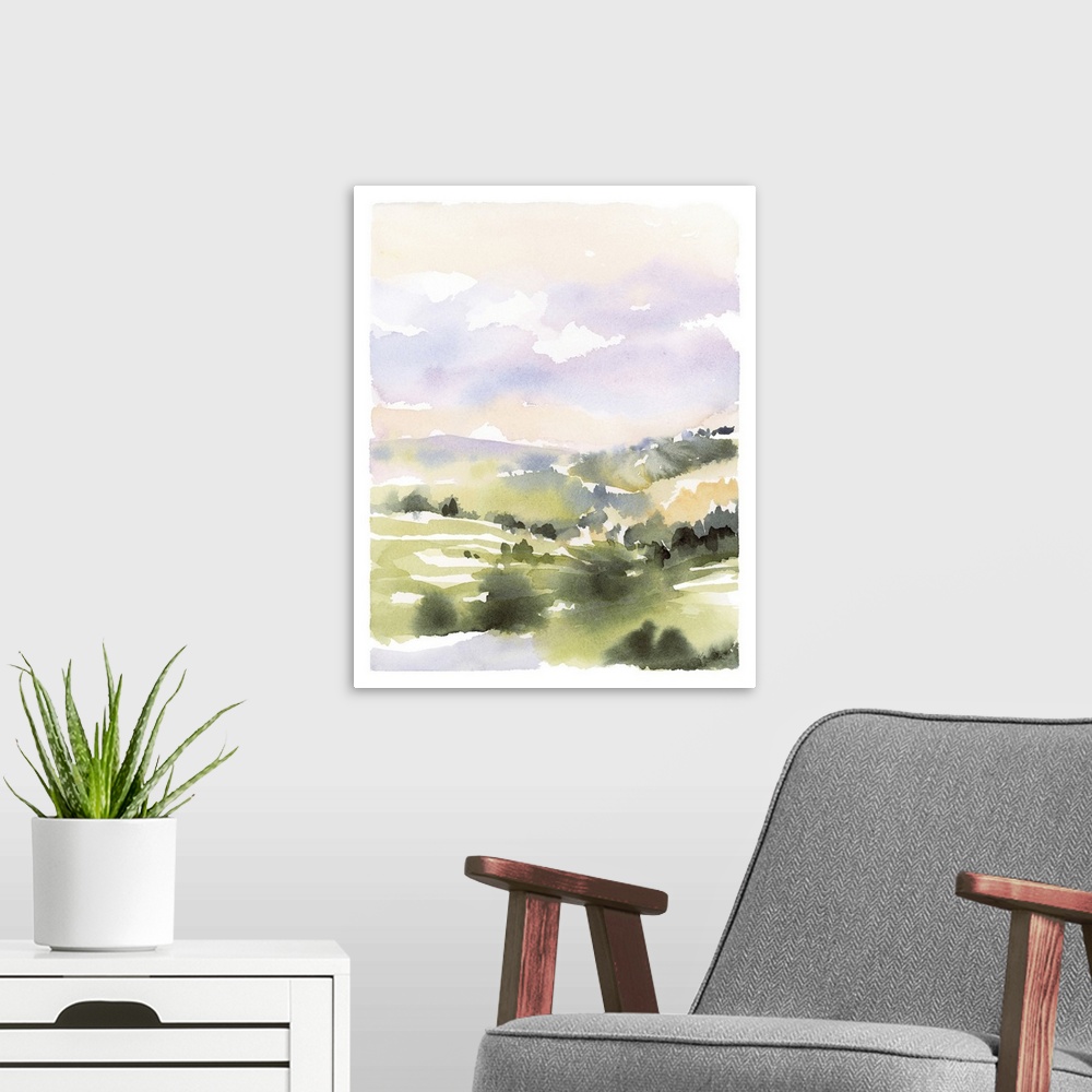 A modern room featuring Spring Hills I