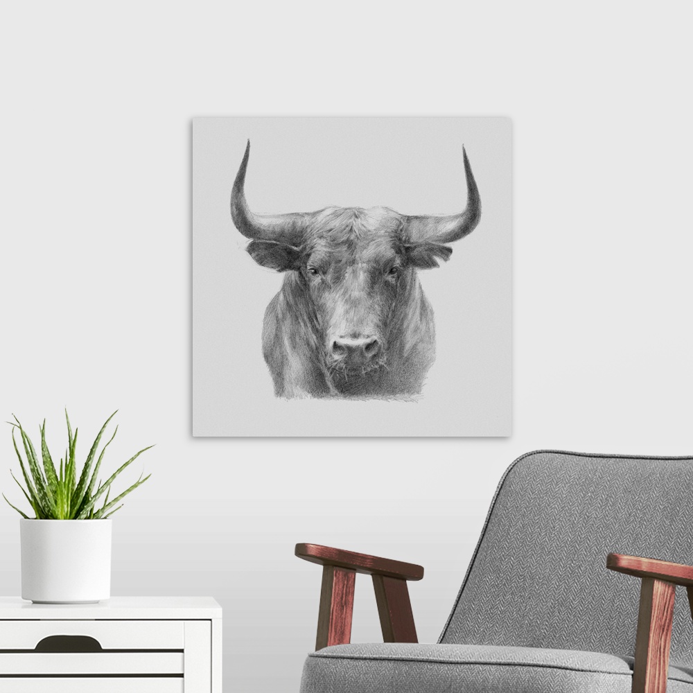 Black Bull Wall Art, Canvas Prints, Framed Prints, Wall Peels | Great ...