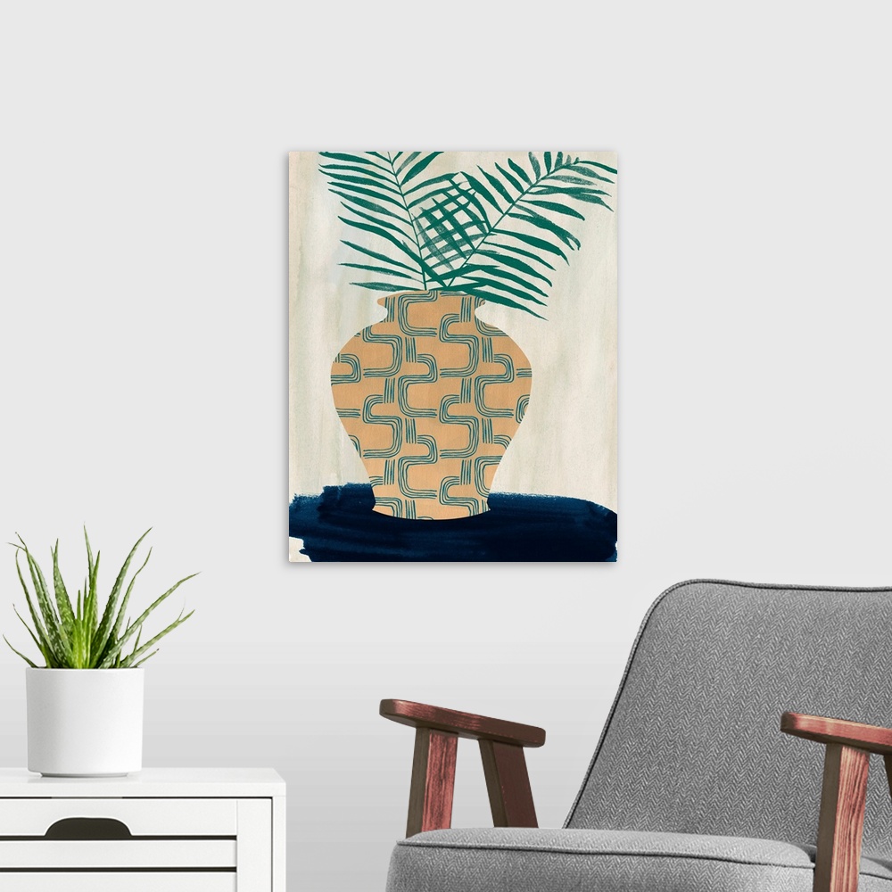 A modern room featuring Palm Branches II
