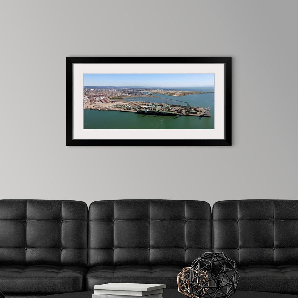 A modern room featuring Port of Oakland, Oakland, San Francisco - Aerial Photograph