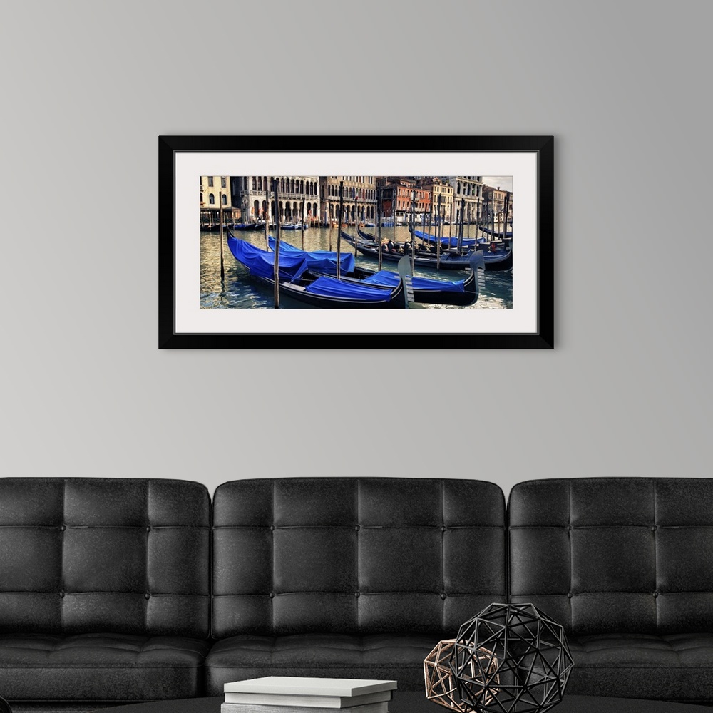 A modern room featuring The Grand Canal and gondolas in Venice, Italy