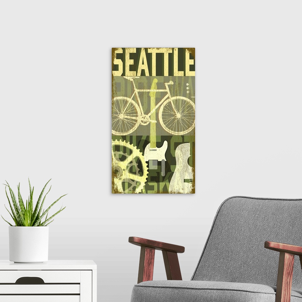 A modern room featuring Seattle Cycle 3