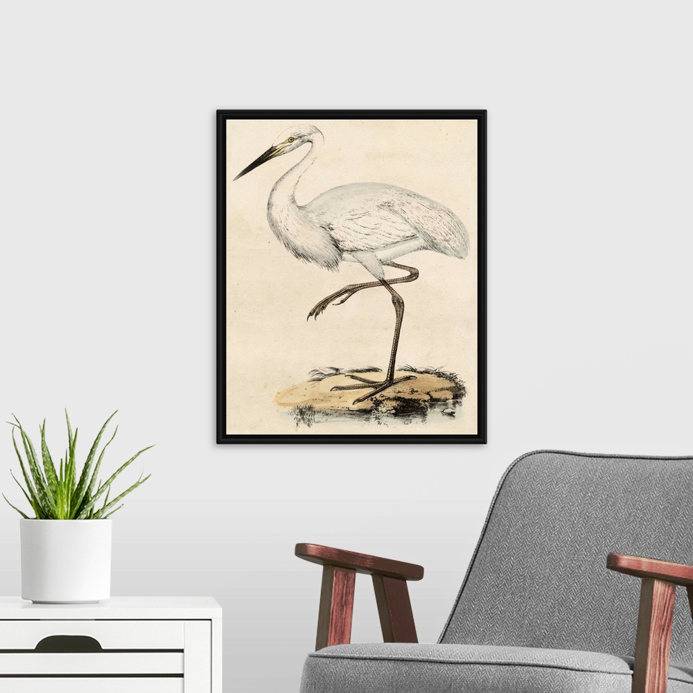 A modern room featuring Antique Heron III