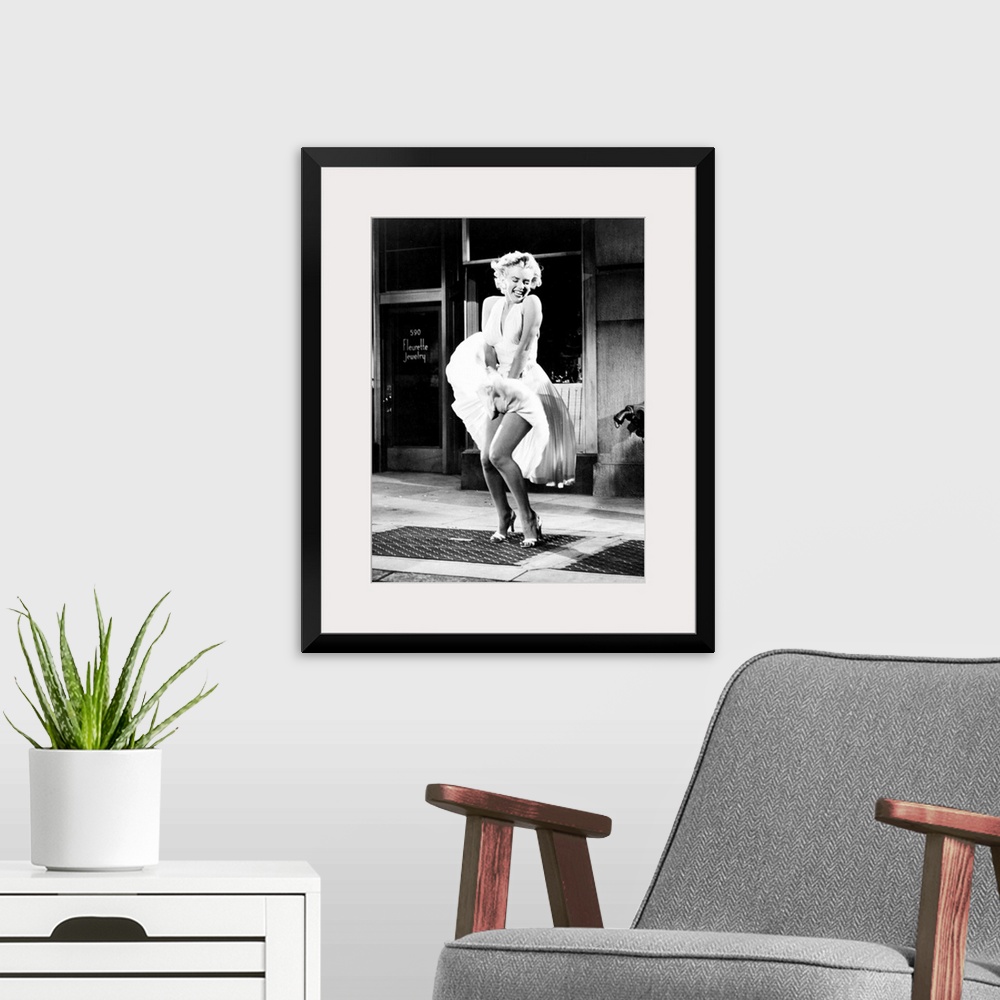 A modern room featuring Marilyn Monroe in The Seven Year Itch - Vintage Publicity Photo
