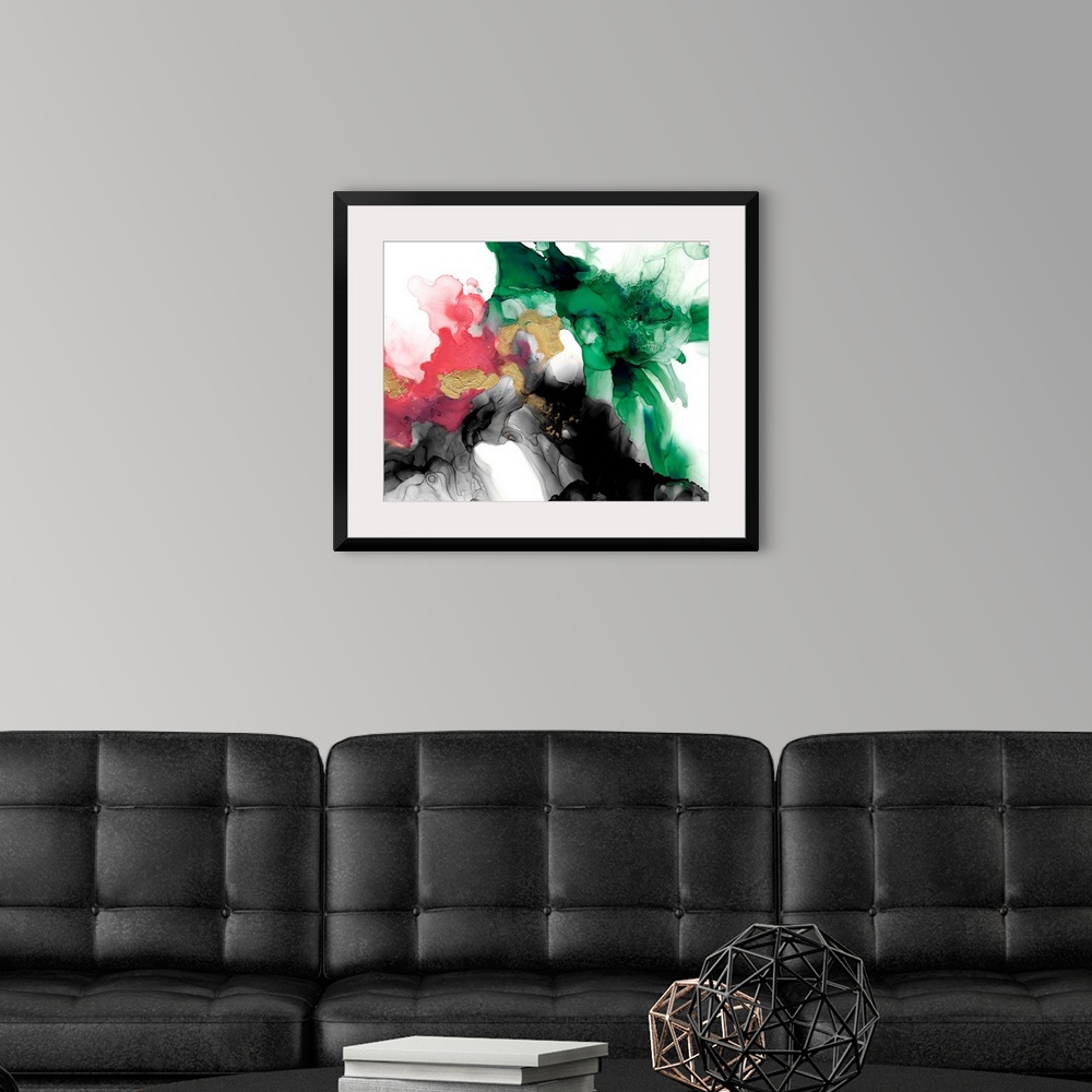 A modern room featuring Emerald & Coral Expression II