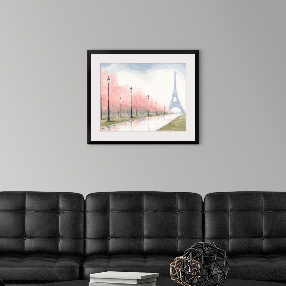 A modern room featuring Paris au Printemps I