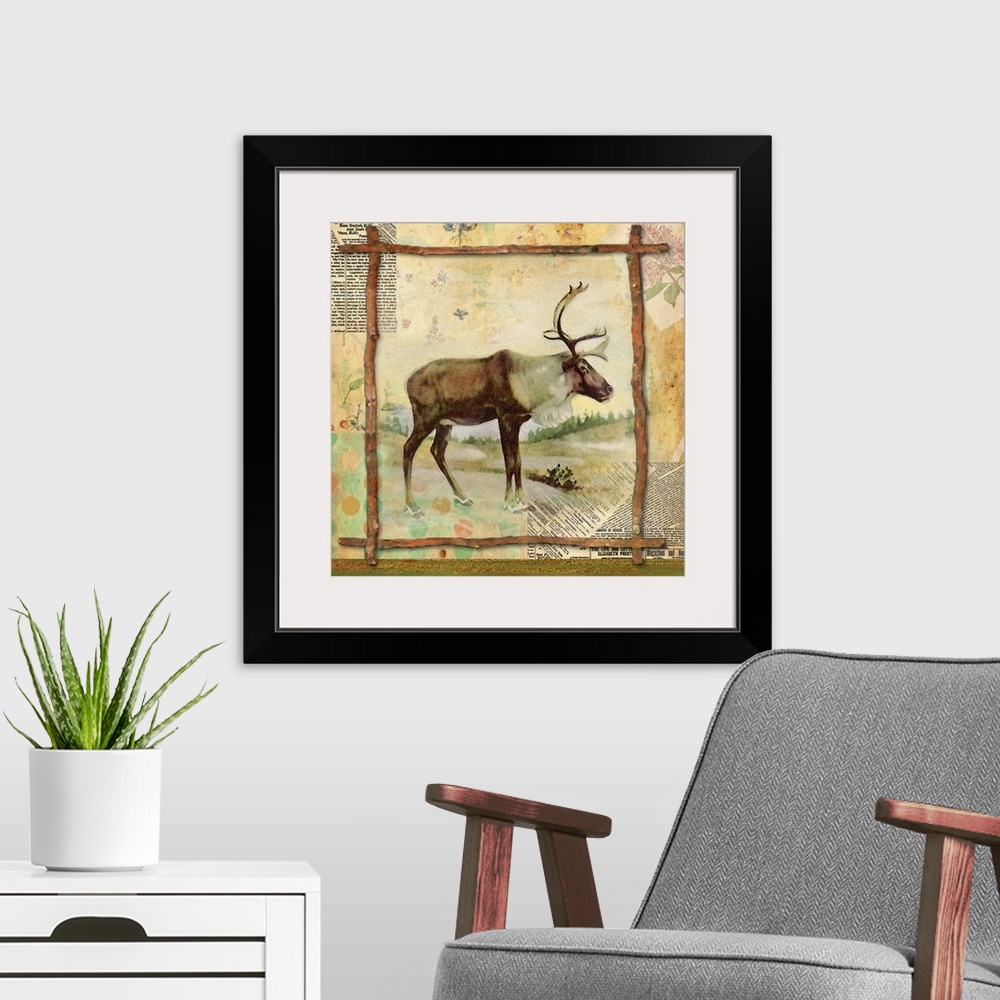 A modern room featuring Elk Nature