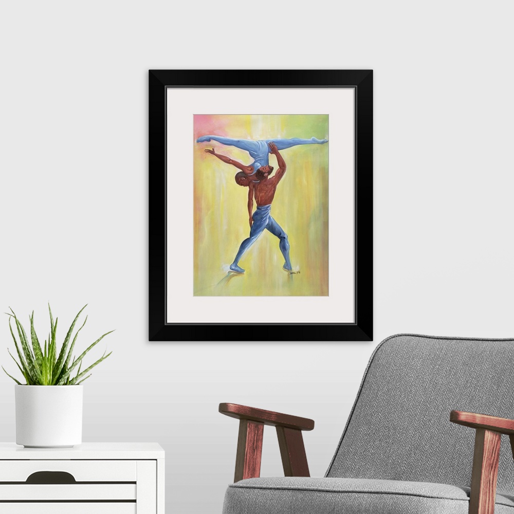 A modern room featuring Dance Couple.  By Ikahl Beckford.