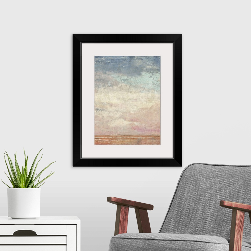 A modern room featuring Stunning seascape captures the beauty of the sea and sky.