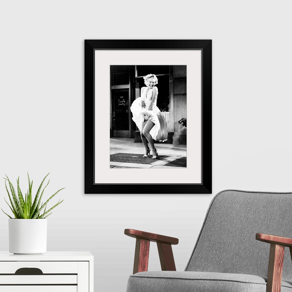 A modern room featuring Marilyn Monroe in The Seven Year Itch - Vintage Publicity Photo