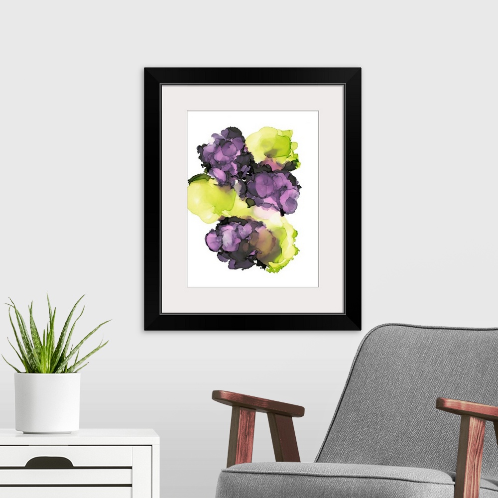 A modern room featuring Eggplant Citrus 1