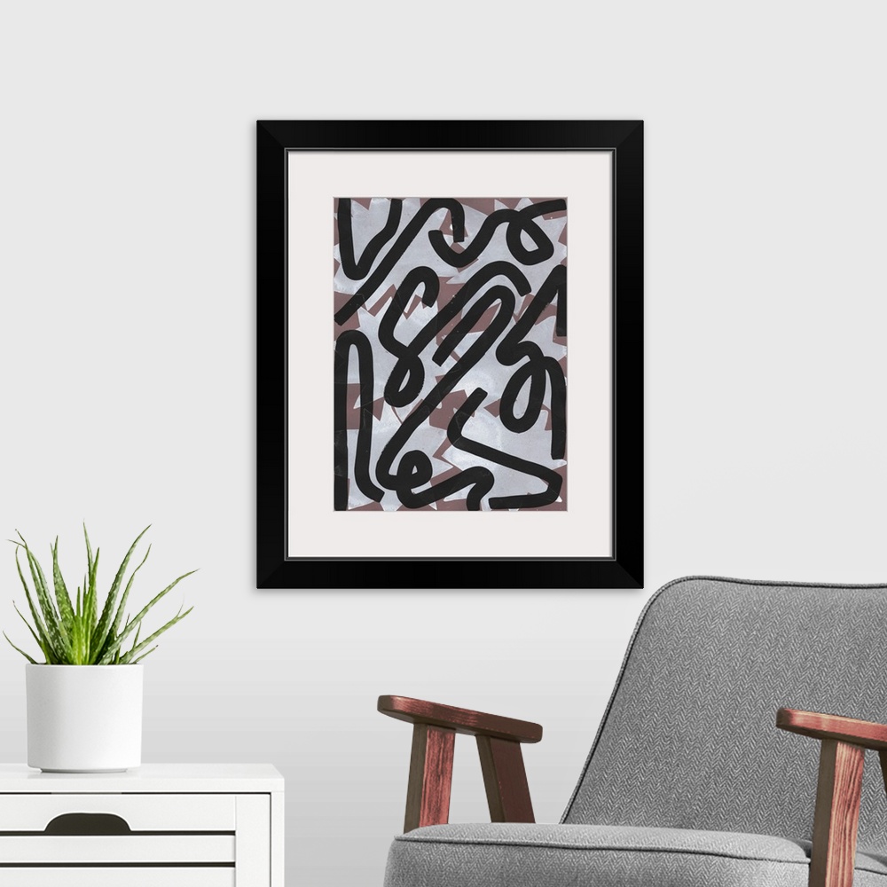 A modern room featuring Ghost Abstract 8