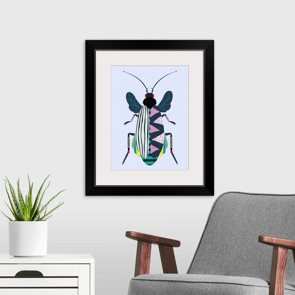 A modern room featuring Beetle