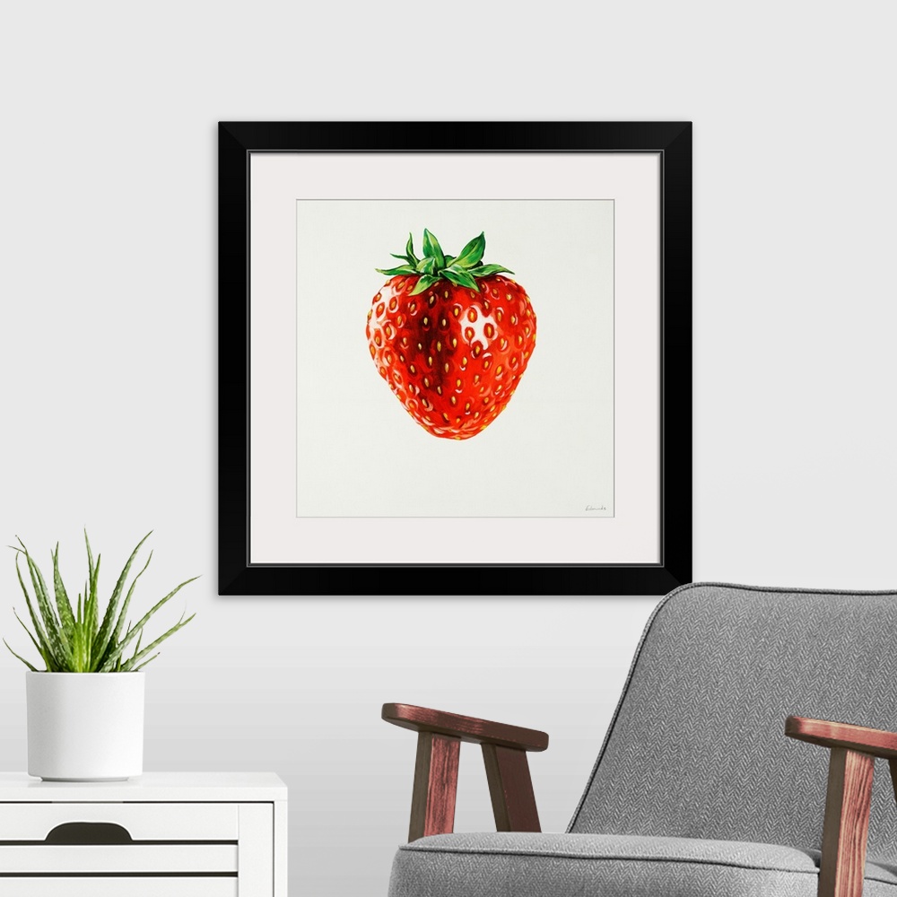 A modern room featuring Strawberry