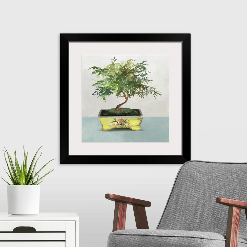 A modern room featuring Bonsai Tree IV