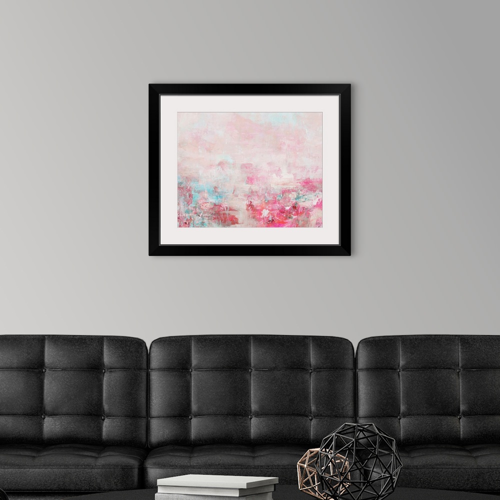 A modern room featuring Fields of Pink