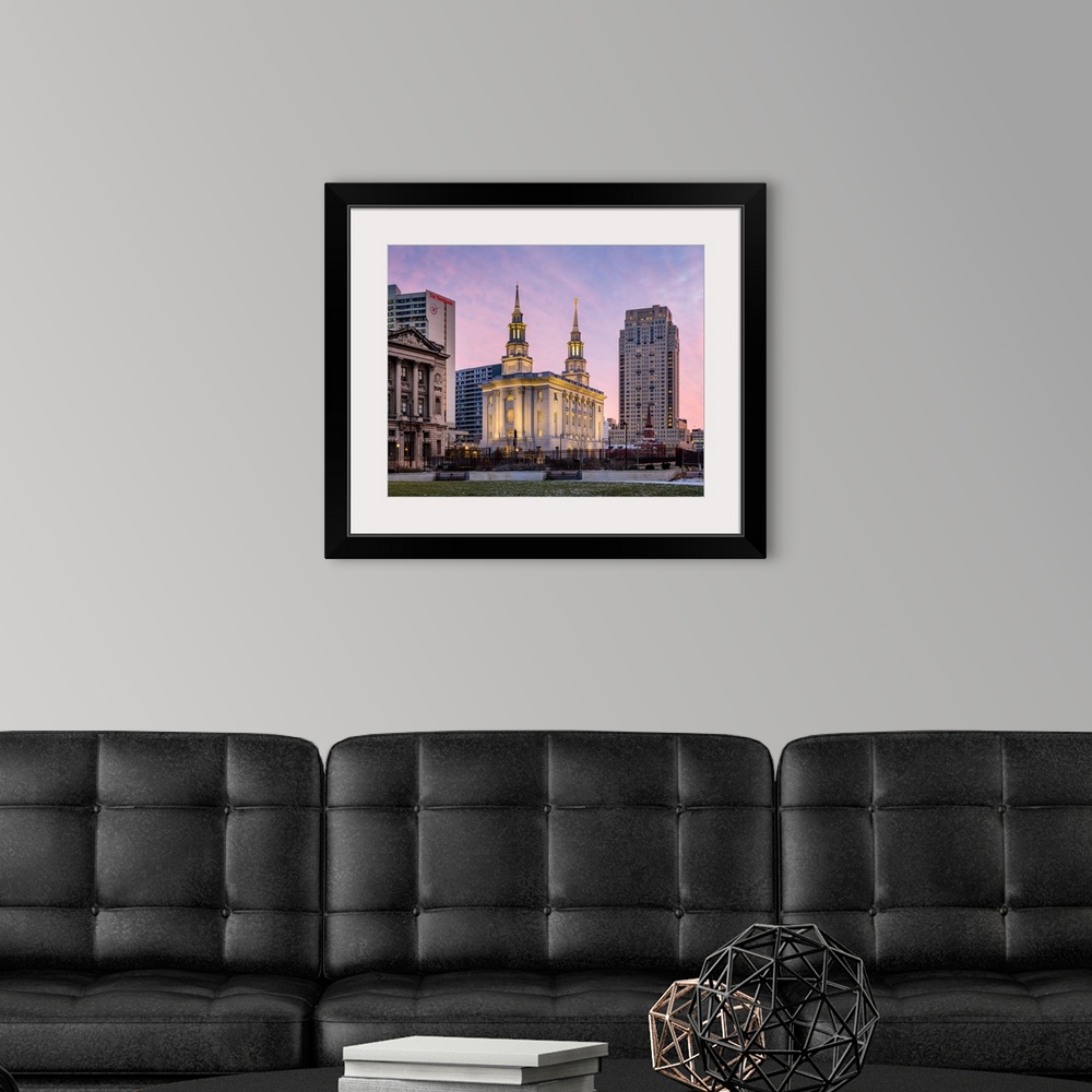 A modern room featuring Located in the bustling city of Philadelphia, the Philadelphia Pennsylvania Temple was announced ...