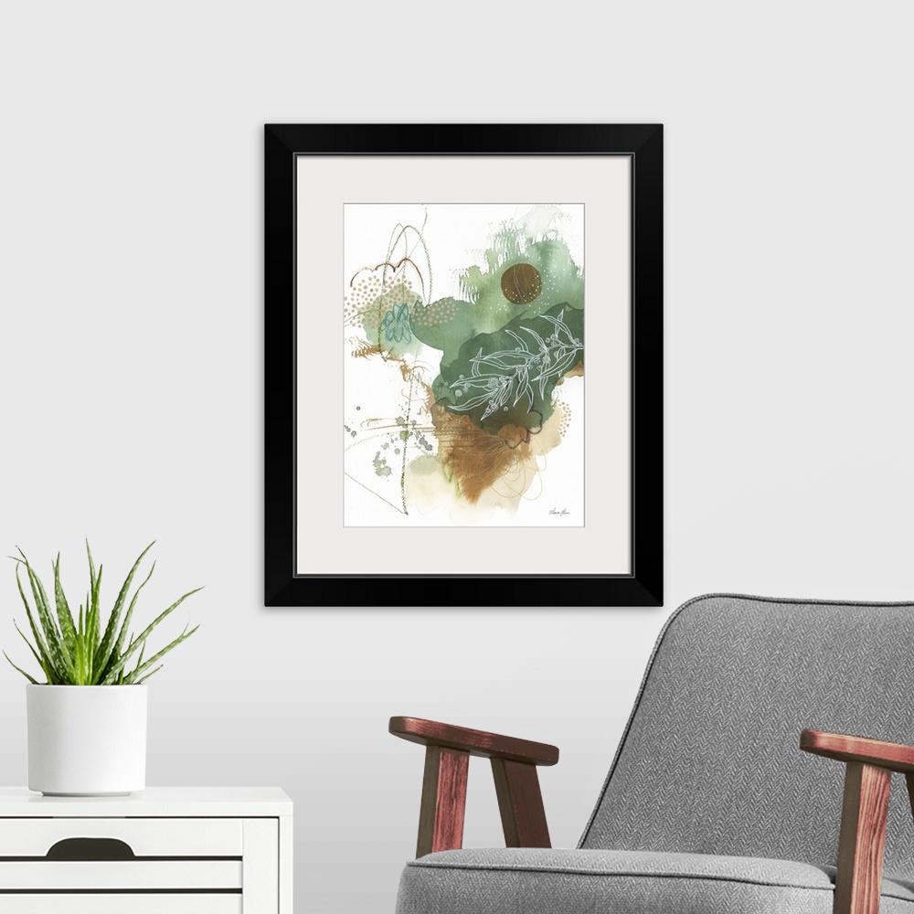 A modern room featuring Nature Abstract II
