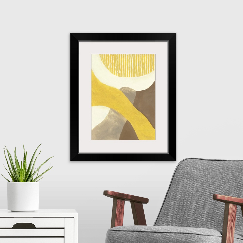 A modern room featuring Retro Abstract VI