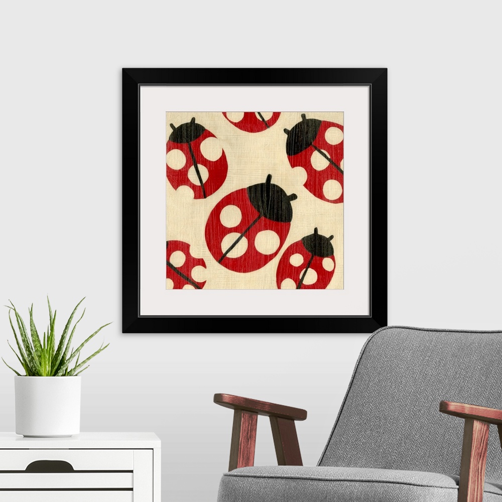 A modern room featuring Best Friends - Ladybugs