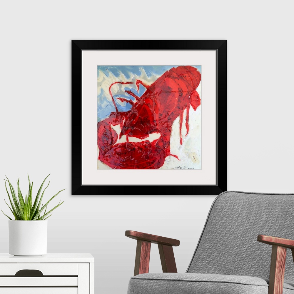 A modern room featuring Brilliant Maine Lobster II