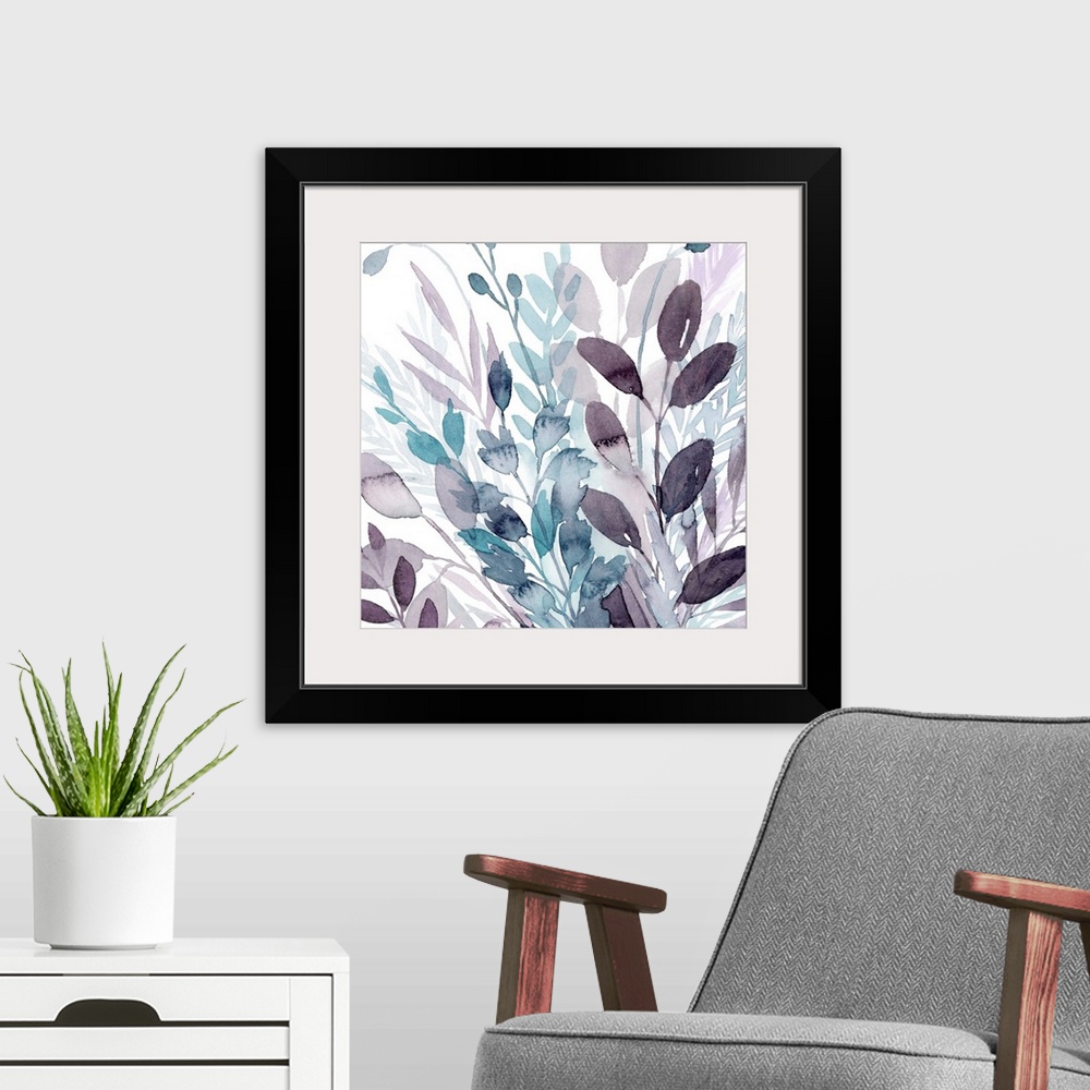 A modern room featuring Crystallized Flora II