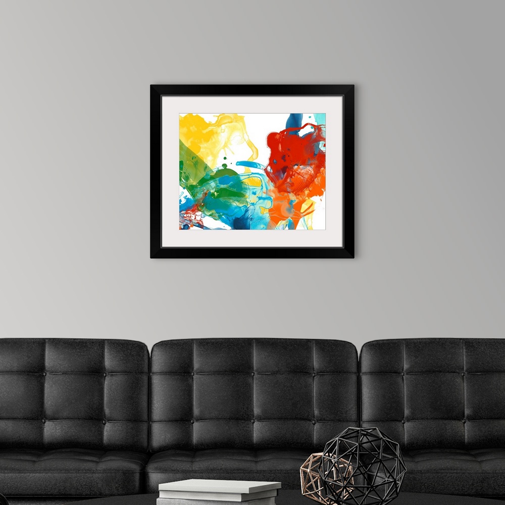 A modern room featuring Primary Abstract II
