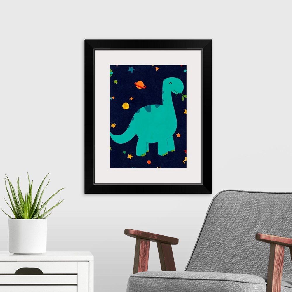 A modern room featuring Starry Dinos IV