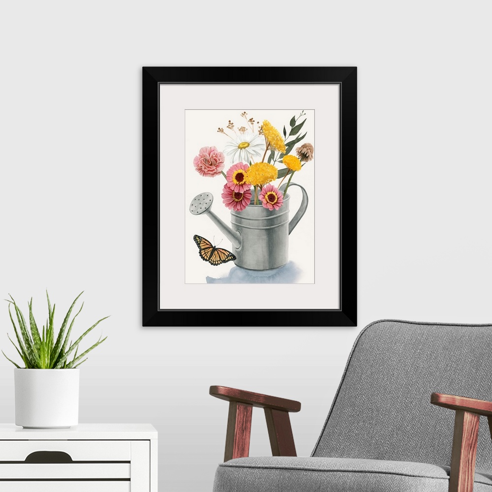 A modern room featuring Watering Can Bouquet I