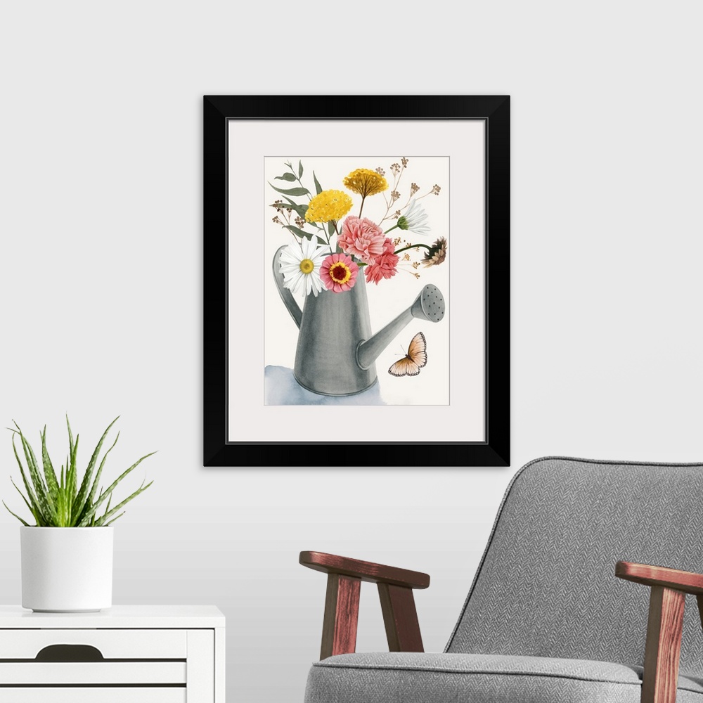A modern room featuring Watering Can Bouquet II