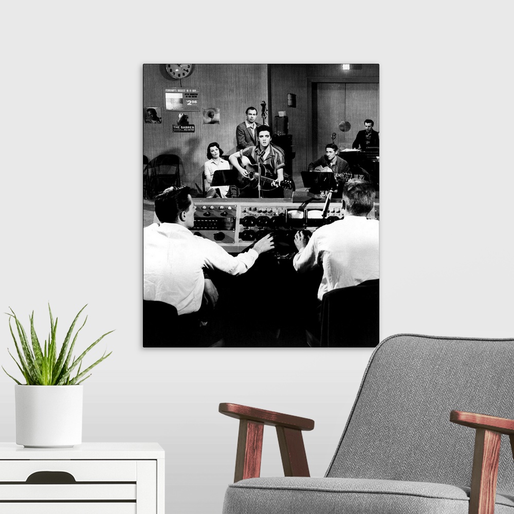 A modern room featuring JAILHOUSE ROCK, Judy Tyler, Elvis Presley, 1957.