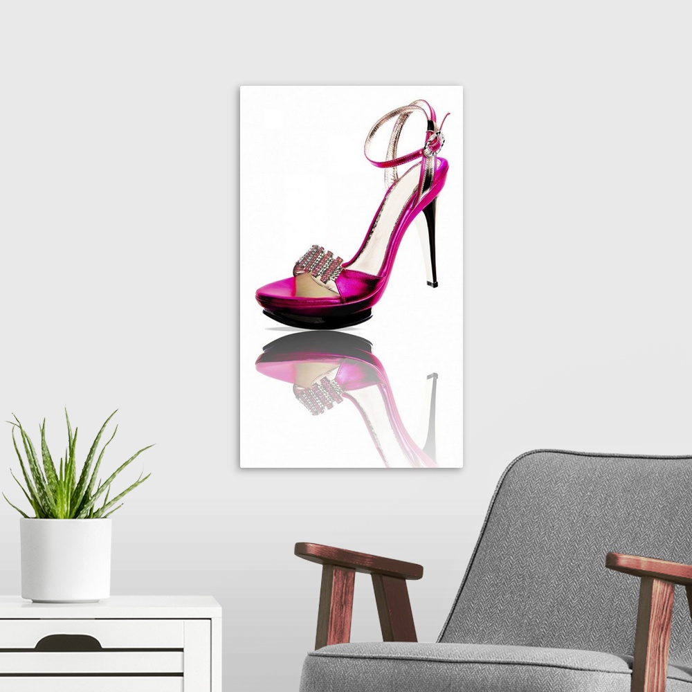 Pink high heel Wall Art, Canvas Prints, Framed Prints, Wall Peels ...