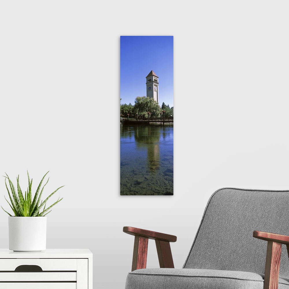 A modern room featuring Clock Tower at Riverfront Park, Spokane, Washington State