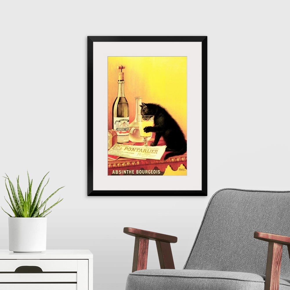 A modern room featuring Vintage Postercat