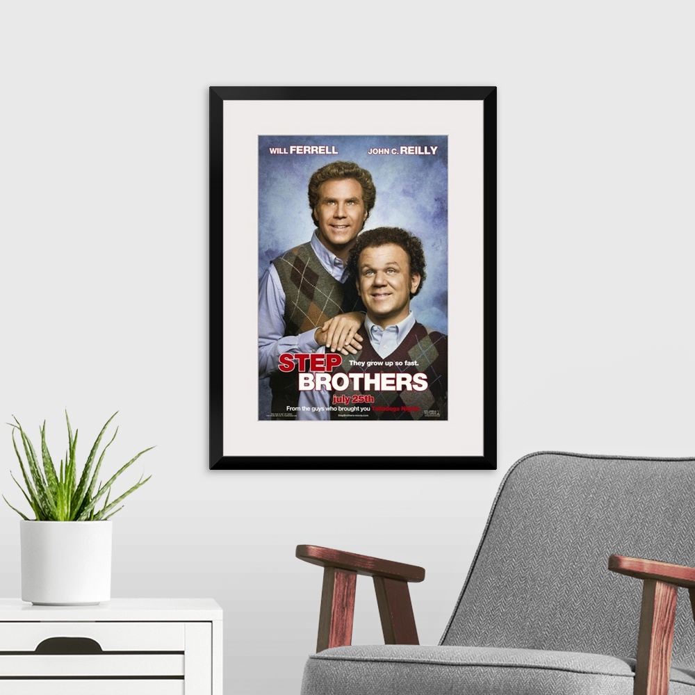 A modern room featuring Step Brothers (2008)