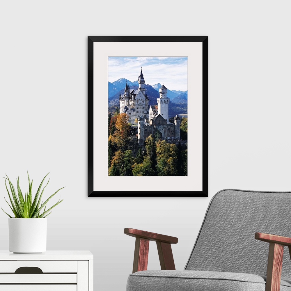 A modern room featuring Neuschwanstein Castle, Allgau, Germany.