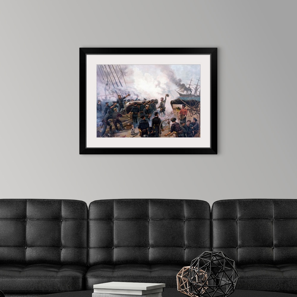 A modern room featuring American History