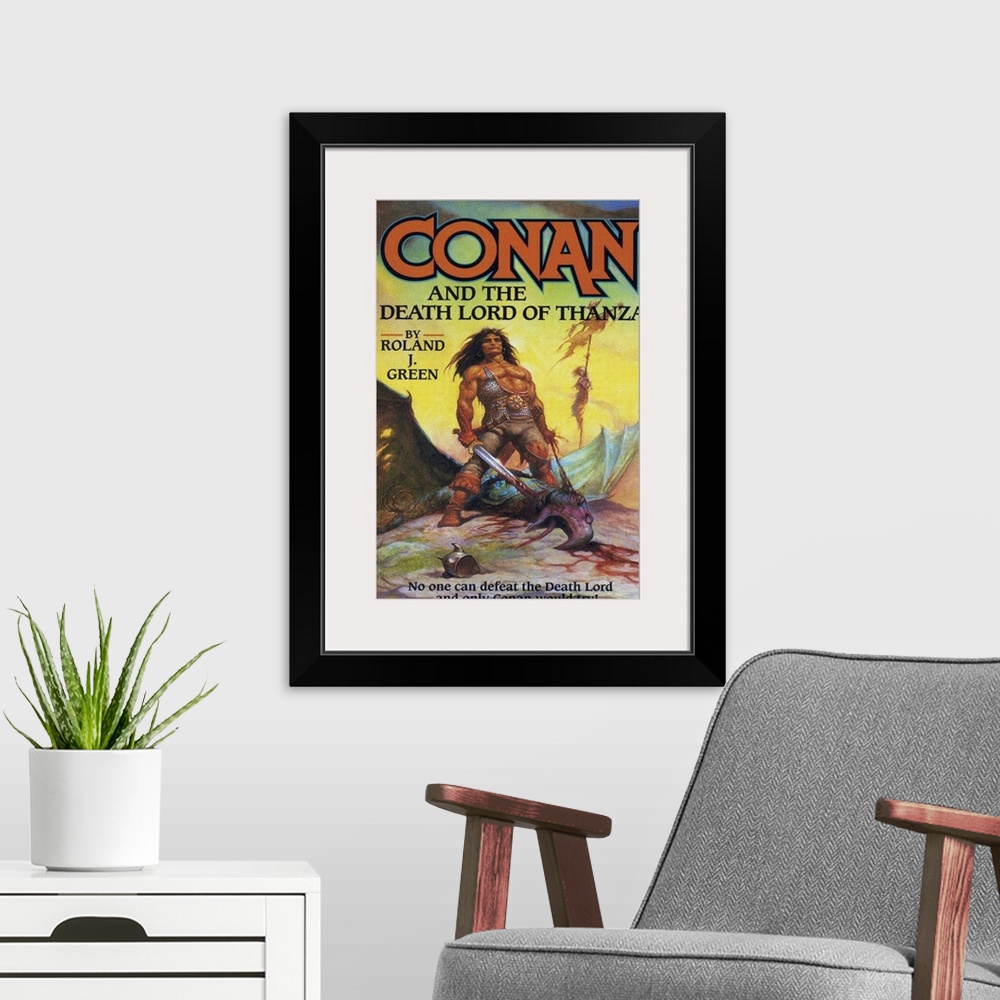 A modern room featuring Conan And The Death Lord Of Thanza