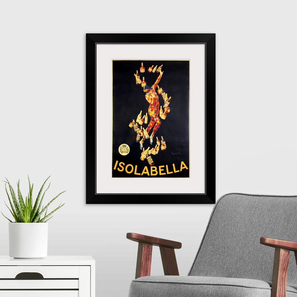 A modern room featuring Isolabella - Vintage Liquor Advertisement