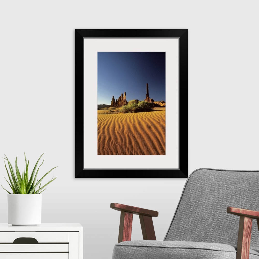 A modern room featuring Ripples in the sand, Monument Valley Tribal Park, Arizona, USA