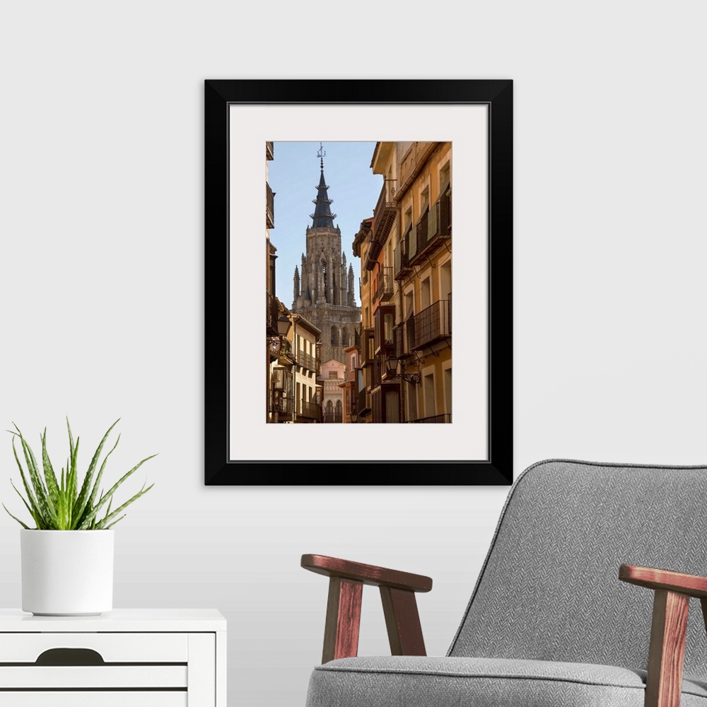 A modern room featuring The Cathedral in the city of Toledo in the La Mancha region of central Spain.