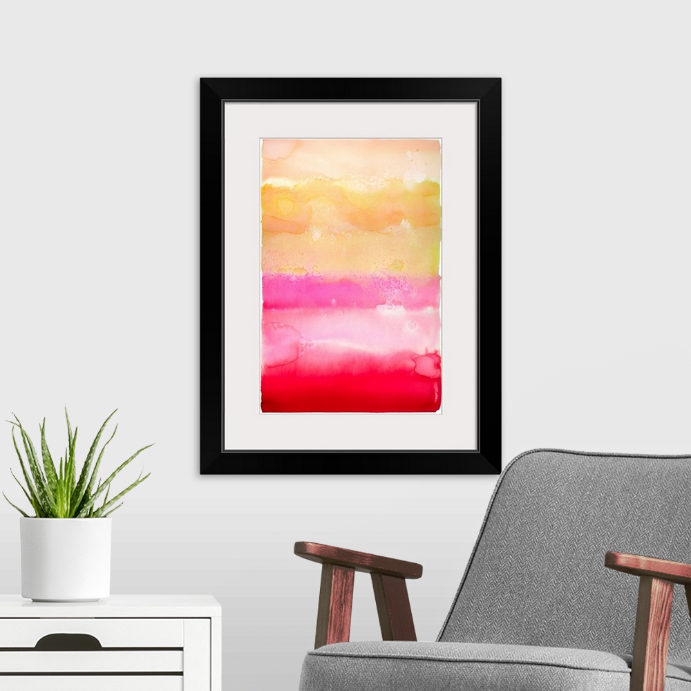 A modern room featuring Watercolor Wash 8