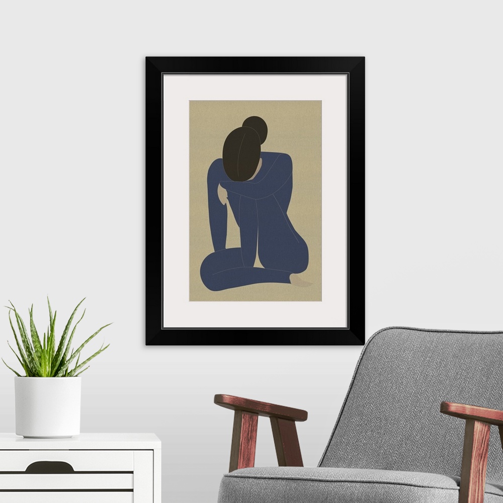 A modern room featuring Woman In Thought