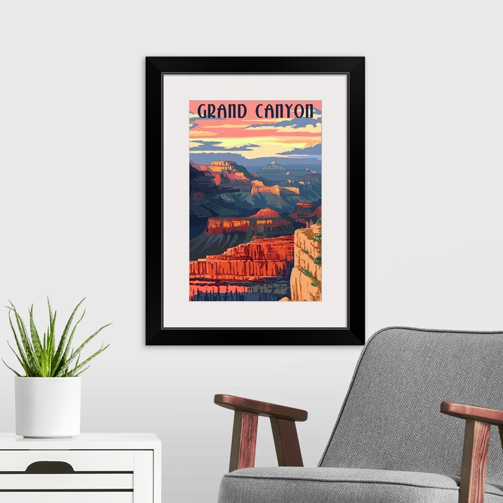 A modern room featuring Grand Canyon National Park, Sunset View