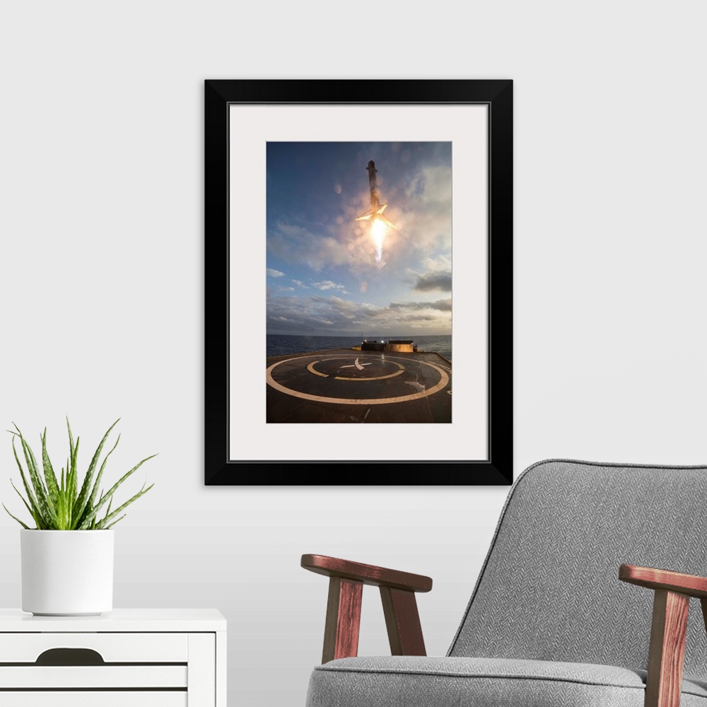 A modern room featuring SES-10 Mission. On March 30th, 2017, SpaceX successfully reused a first stage on Falcon 9 rocket ...